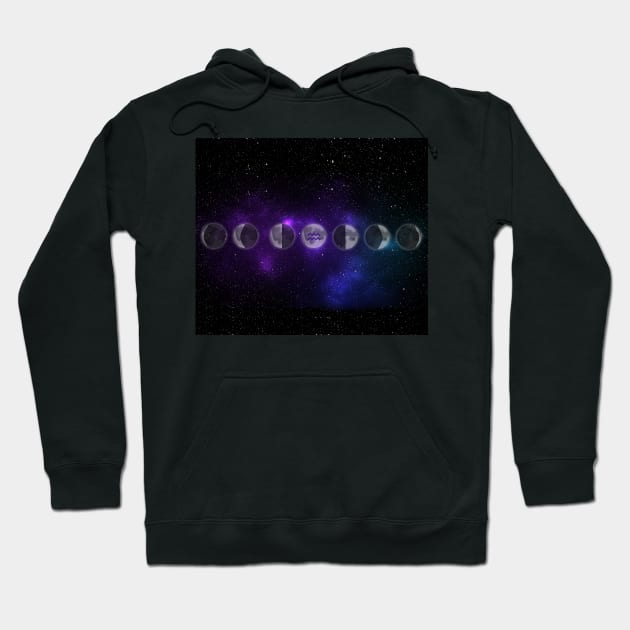 Aquarius Moon Hoodie by cherubi19